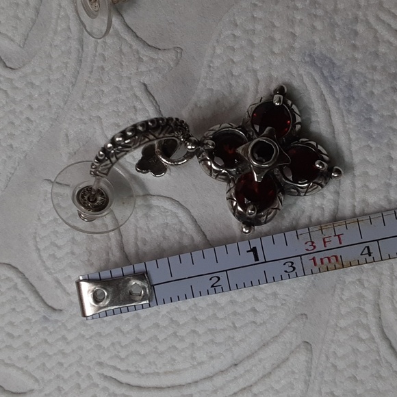 925 Genuine Garnets Earrings and Ring Set. FIRM. - Picture 14 of 17